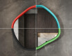 Rhomboid LED mirror in a lacquered MDF frame L309 #6
