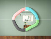 Designer LED mirror with MDF in a geometric shape L309 #6