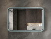 Rounded LED mirror with a lacquered MDF frame L305 #4