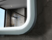 Rounded LED mirror with a lacquered MDF frame L305 #6