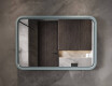 Rounded LED mirror with a lacquered MDF frame L305 #8