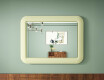 Rounded LED mirror in a glossy MDF frame L305 #4