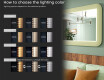 Rounded LED mirror in a glossy MDF frame L305 #5