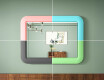 Rounded LED mirror in a glossy MDF frame L305 #7