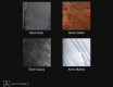 Asymmetrical mirror with a stone texture L298 #2
