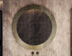 Round mirror in a stone frame L294 #5
