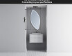 Irregular Mirror LED Lighted decorative design L223 #3