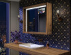 Bathroom Mirror With LED Light WoodenFrame #1