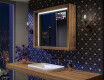 Bathroom Mirror With LED Light WoodenFrame