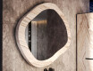 Custom-sized bathroom mirror with a stone frame L297 #4