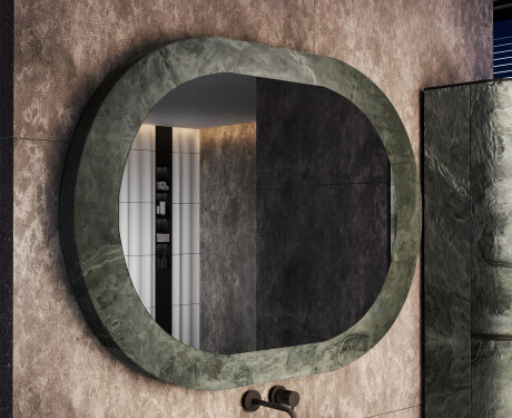 Bathroom mirror with a stone laminate finish L295 #4