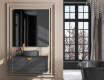 Rectangular wall hanging mirror L197 #4