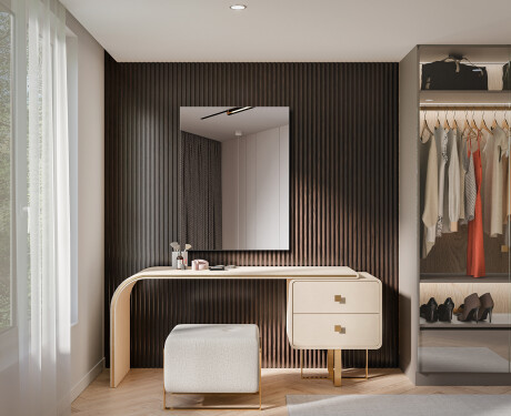 Rectangular vertical wall hanging mirror L198 #2