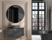 Round wall hanging mirror L203 #4