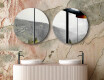 Round wall hanging mirror L203 #6