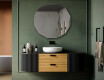Round wall hanging mirror L204