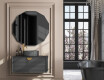 Round wall hanging mirror L204 #4
