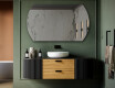 Rounded wall hanging mirror L205