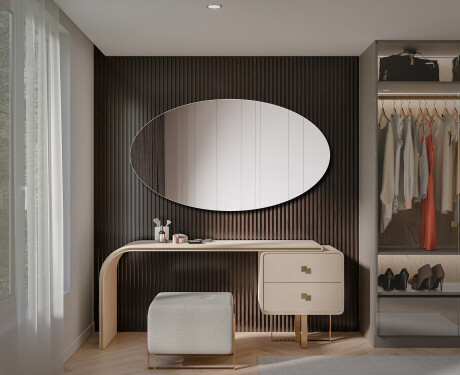 Oval wall hanging mirror L206 #2