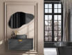 Irregular wall hanging mirror L208 #4