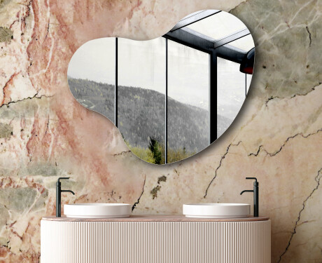 Irregular wall hanging mirror L211 #6