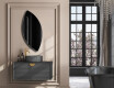 Irregular vertical wall hanging mirror L214 #4