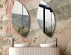 Irregular vertical wall hanging mirror L214 #6