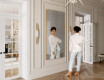 Rounded wall framed hanging mirror L201 #6