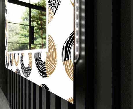 Backlit Decorative Mirror For The Living Room - Donuts #9