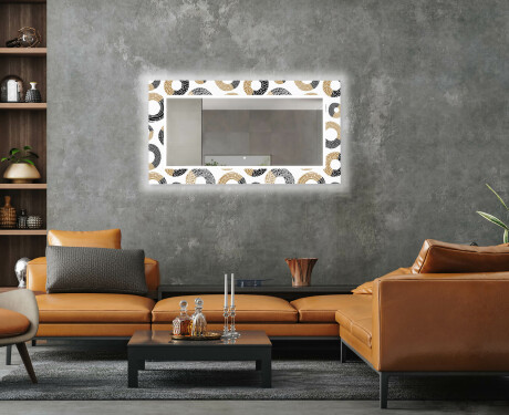 Backlit Decorative Mirror For The Living Room - Donuts #4