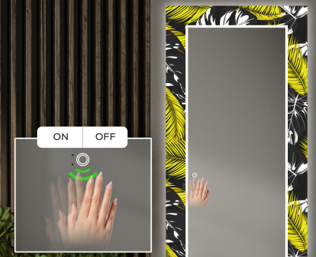 Backlit Decorative Mirror For The Hallway - Gold Jungle #4