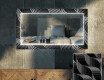 Backlit Decorative Mirror For The Living Room - Dark Wave