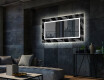 Backlit Decorative Mirror For The Living Room - Dark Wave #2