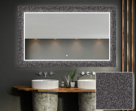 Backlit Decorative Mirror For The Bathroom - Dotts