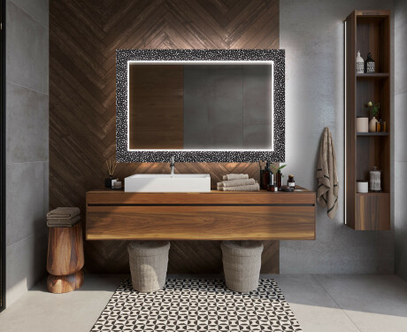 Backlit Decorative Mirror For The Bathroom - Dotts #10