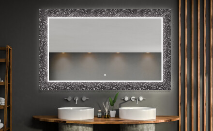 Backlit Decorative Mirror For The Bathroom - Dotts