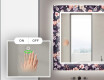 Backlit Decorative Mirror For The Bathroom - Elegant Flowers #4