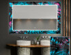 Backlit Decorative Mirror For The Bathroom - Fluo Tropic