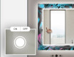 Backlit Decorative Mirror For The Bathroom - Fluo Tropic #3