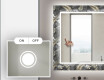 Backlit Decorative Mirror For The Bathroom - Goldy Palm #3