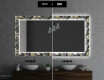 Backlit Decorative Mirror For The Bathroom - Goldy Palm #6