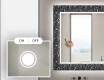Backlit Decorative Mirror For The Bathroom - Gothic #3