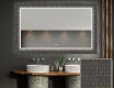 Backlit Decorative Mirror For The Bathroom - Microcircuit