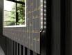 Backlit Decorative Mirror For The Bathroom - Microcircuit #9