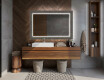 Backlit Decorative Mirror For The Bathroom - Microcircuit #10
