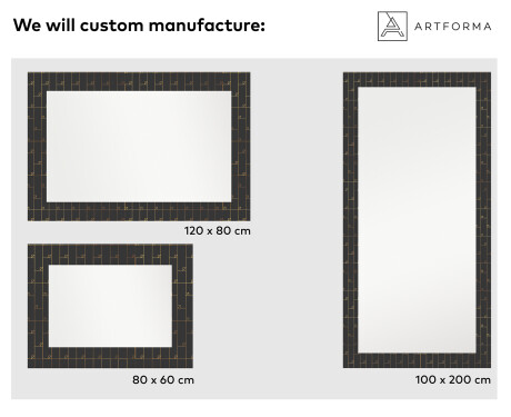 Backlit Decorative Mirror For The Bathroom - Microcircuit #2