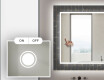 Backlit Decorative Mirror For The Bathroom - Microcircuit #3