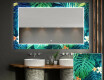 Backlit Decorative Mirror For The Bathroom - Tropical