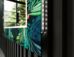 Backlit Decorative Mirror For The Bathroom - Tropical #9