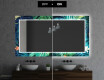 Backlit Decorative Mirror For The Bathroom - Tropical #6
